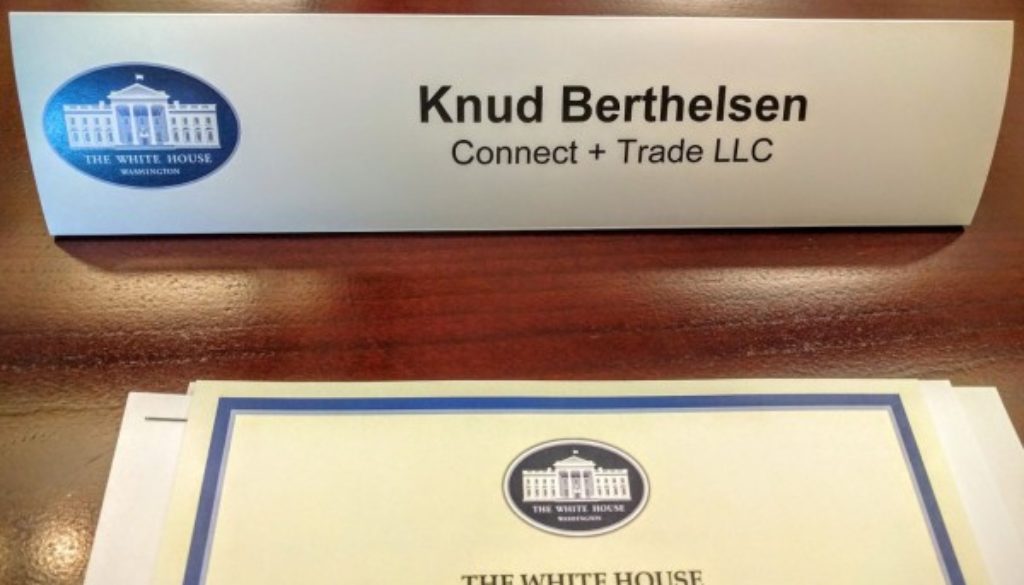 Connect + Trade CEO Knud Berthelsen White House TPP Briefing